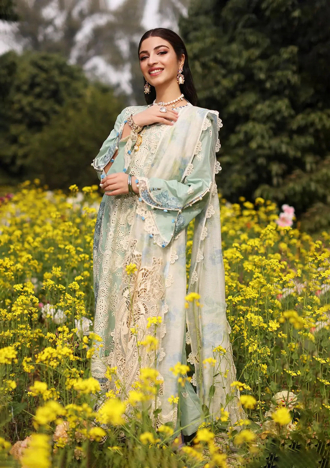 Kahf Premium | Festive Lawn 24 | KFL-01 TABIR - Pakistani Clothes for women, in United Kingdom and United States