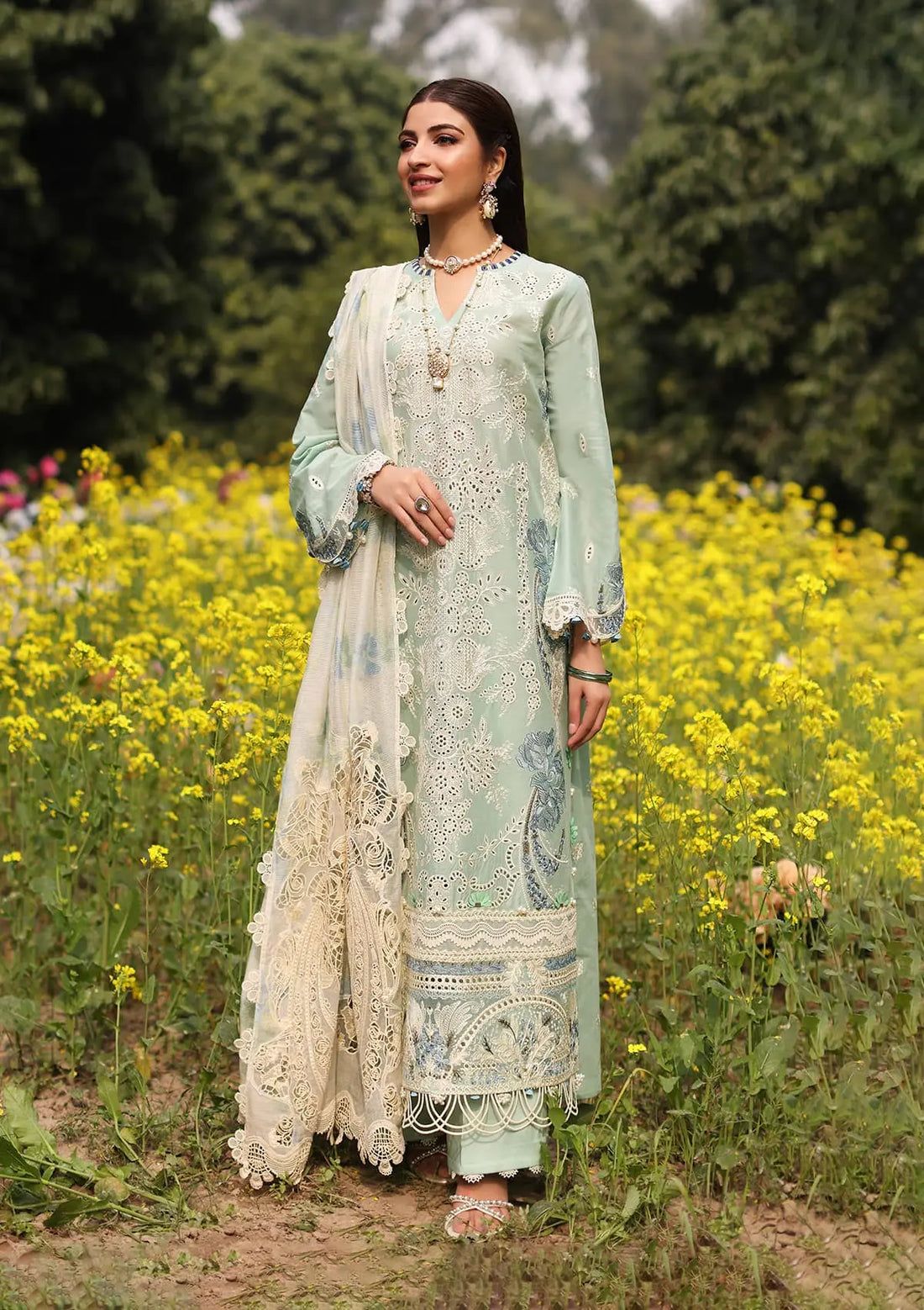 Kahf Premium | Festive Lawn 24 | KFL-01 TABIR - Pakistani Clothes for women, in United Kingdom and United States