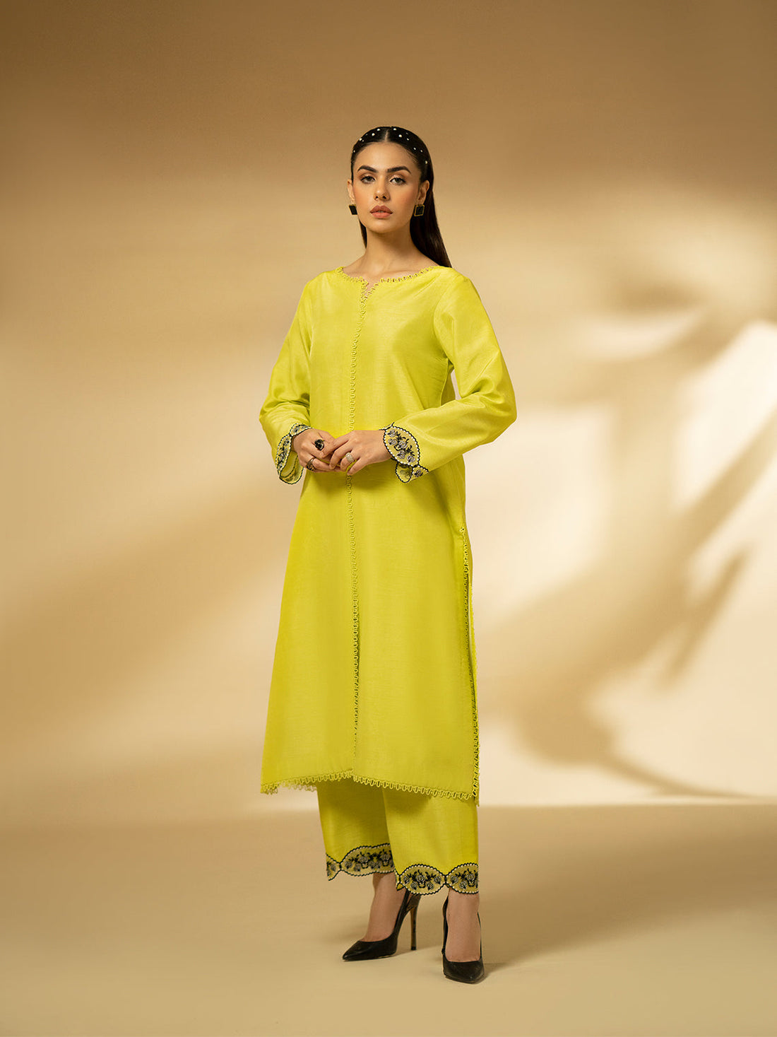 Fozia Khalid | Eid Edit 24 | Lime Zest - Pakistani Clothes for women, in United Kingdom and United States