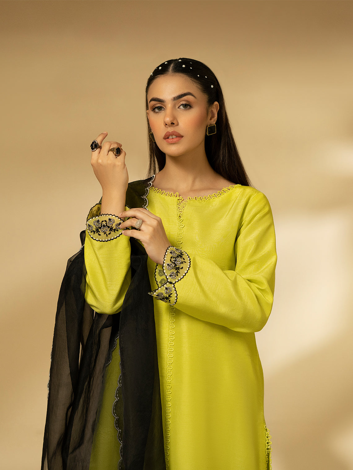 Fozia Khalid | Eid Edit 24 | Lime Zest - Pakistani Clothes for women, in United Kingdom and United States