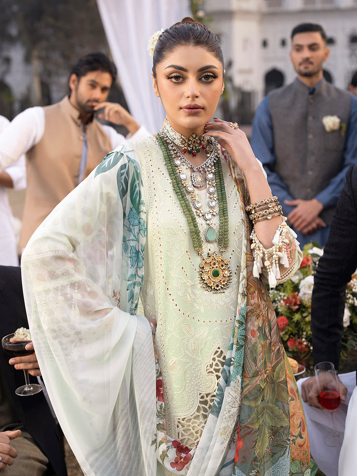 Mahnur | Mahrukh Luxury Lawn 24 | LILLY - Hoorain Designer Wear - Pakistani Ladies Branded Stitched Clothes in United Kingdom, United states, CA and Australia