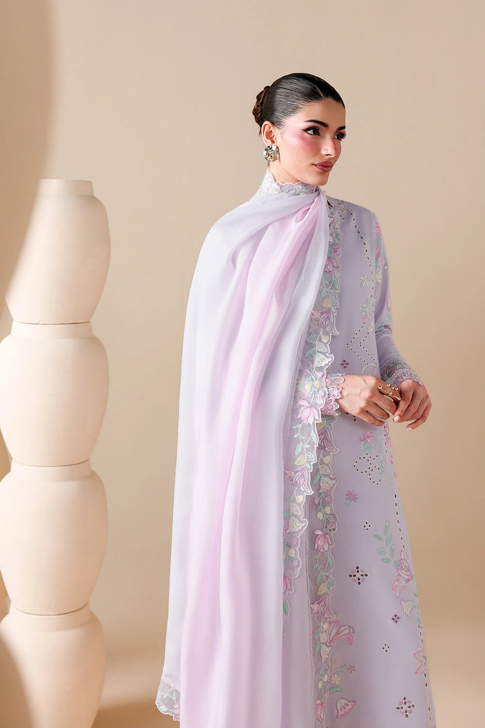 Azure | Luxury Lawn 26 | Lily Meadow