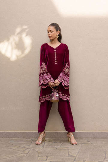 Dhanak | Velvet Edit | FW24DA-2626 PLUM