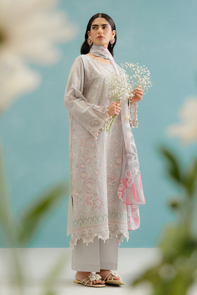 Beech Tree| Embroidered Lawn 24 | P-21 - Hoorain Designer Wear - Pakistani Ladies Branded Stitched Clothes in United Kingdom, United states, CA and Australia