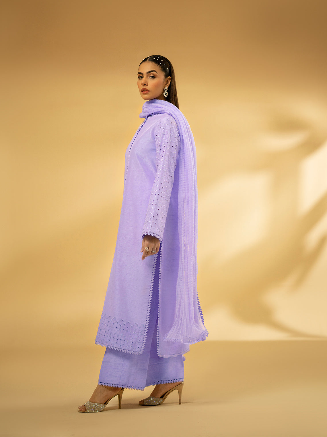 Fozia Khalid | Eid Edit 24 | Lilac Dreamscape - Pakistani Clothes for women, in United Kingdom and United States