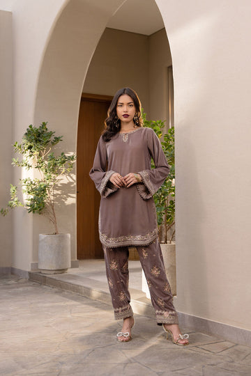 Dhanak | Velvet Edit | FW24DA-2625 OLIVE GREEN