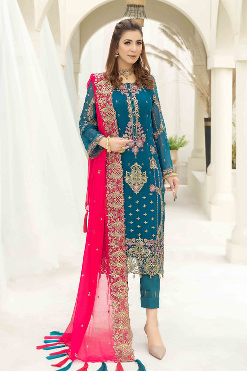 Imrozia Premium | Esta Bonita | M-17 Veridian Jade - Pakistani Clothes for women, in United Kingdom and United States