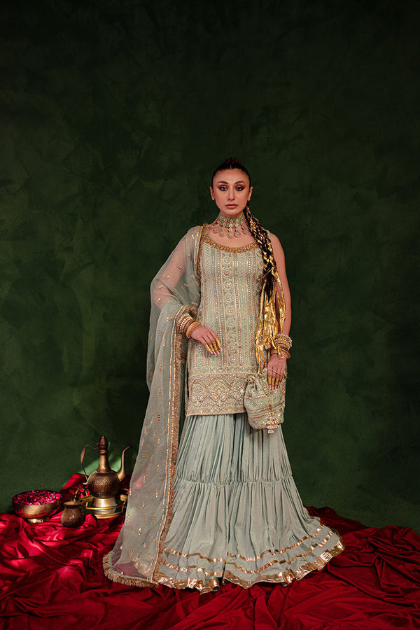 Maria Osama Khan | Salma Sitara | QAYAAS - Hoorain Designer Wear - Pakistani Ladies Branded Stitched Clothes in United Kingdom, United states, CA and Australia