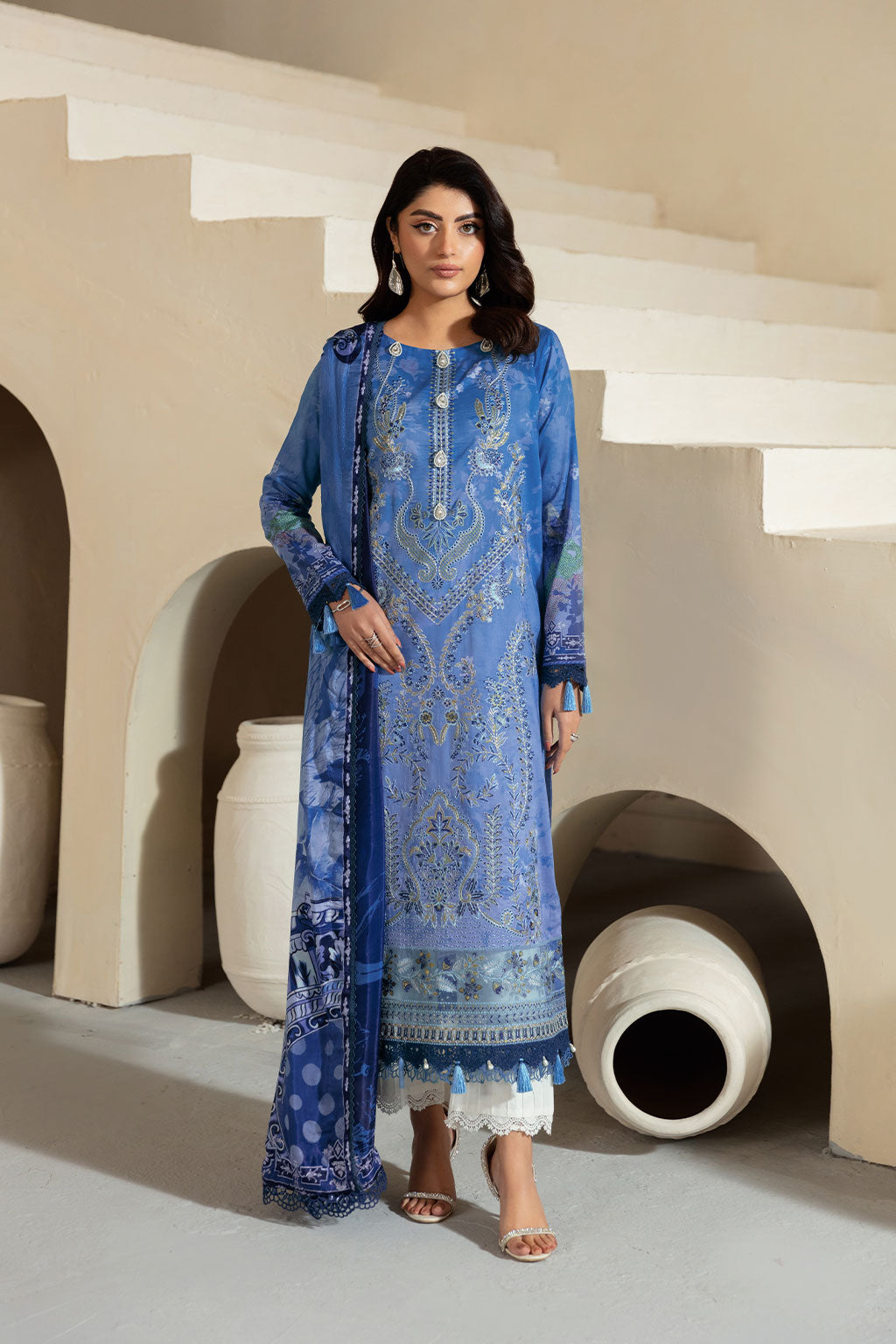 Ramsha | Mashaal Luxury Lawn | L-1302