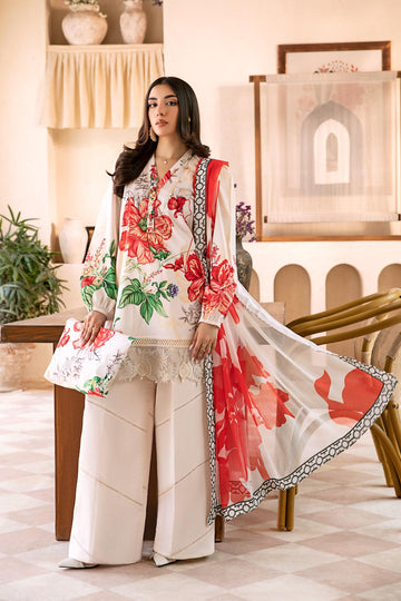 Maria B | Eid Basic Lawn | MB-CUS25-907B