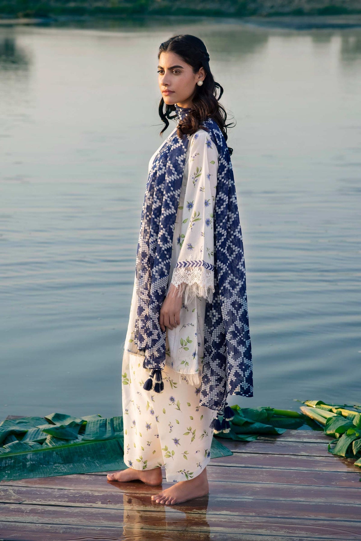 Maria b | M Basics Lawn | 401-A - Pakistani Clothes for women, in United Kingdom and United States