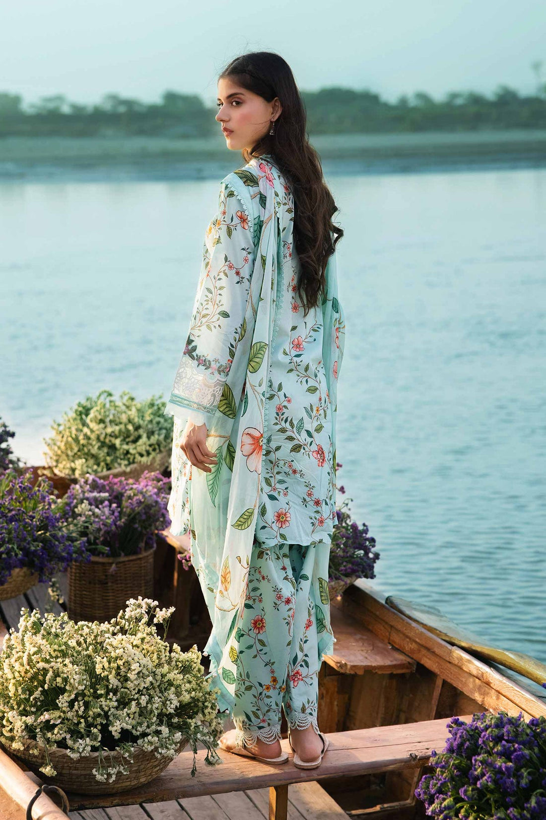 Maria b | M Basics Lawn | 406-B - Pakistani Clothes for women, in United Kingdom and United States