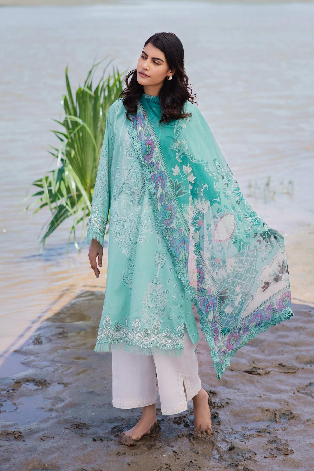 Maria b | M Basics Lawn | 408-A - Pakistani Clothes for women, in United Kingdom and United States