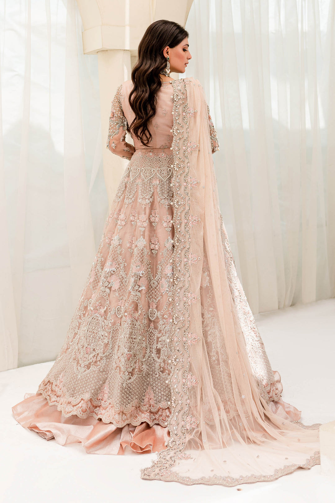 maria b pink dress Maria B SF-EF26-63-Pink Luxury Formal Pret Raw Silk Clothes