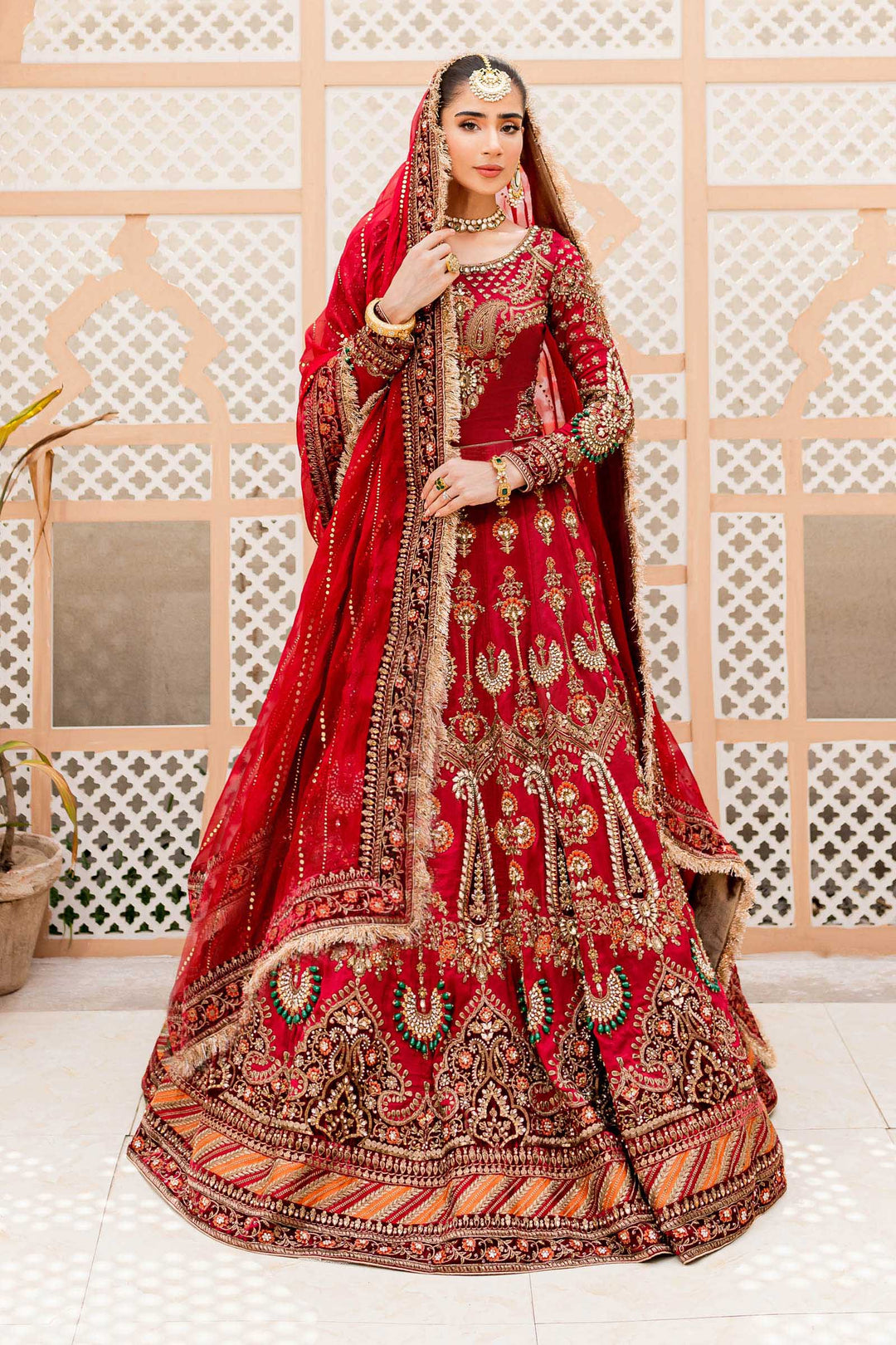 Maria B | Bridal Couture | Deep Red MC-907