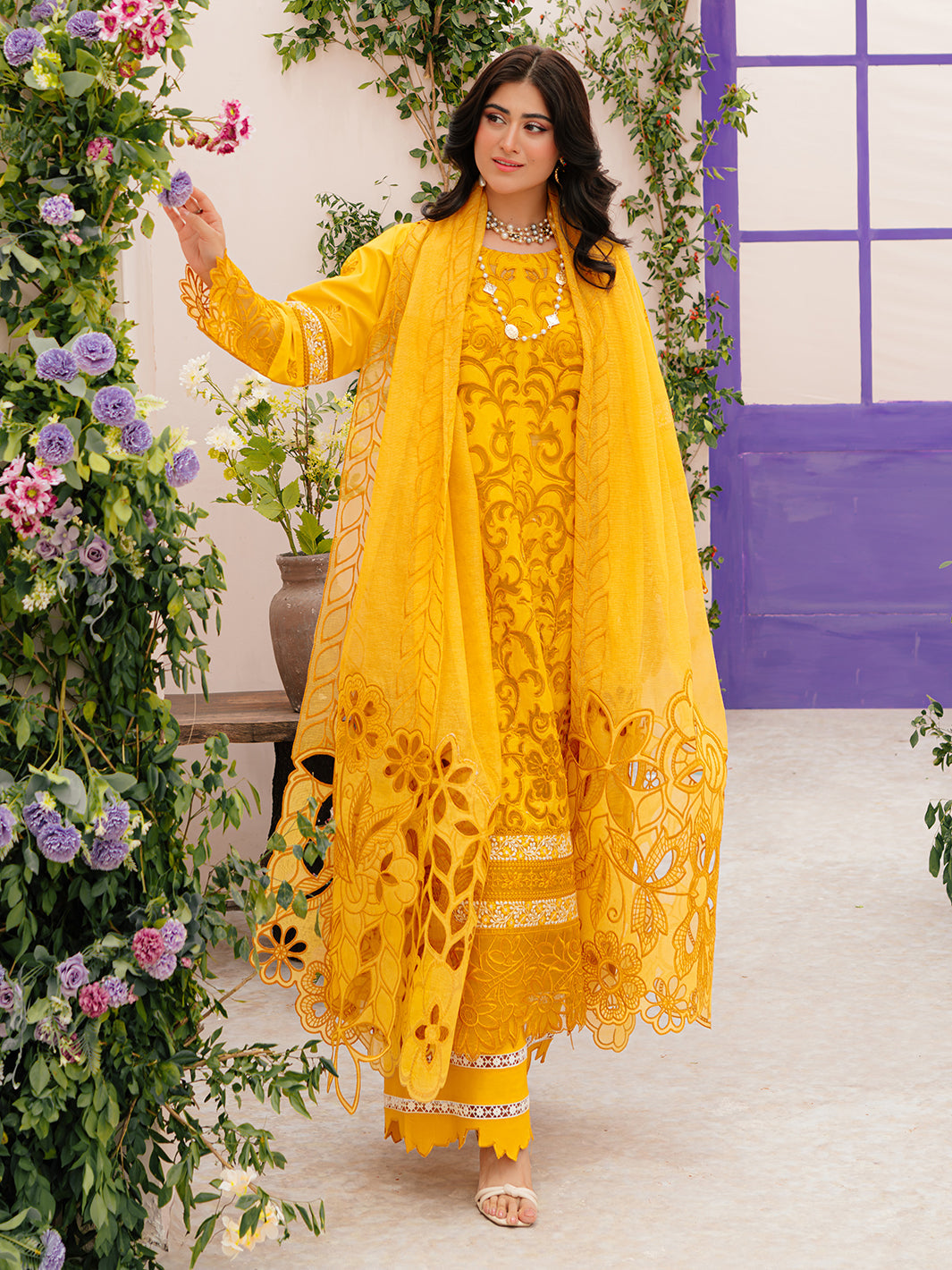 Mahnur | Allenura Luxury Lawn 24 | MERIDIAN - Pakistani Clothes for women, in United Kingdom and United States