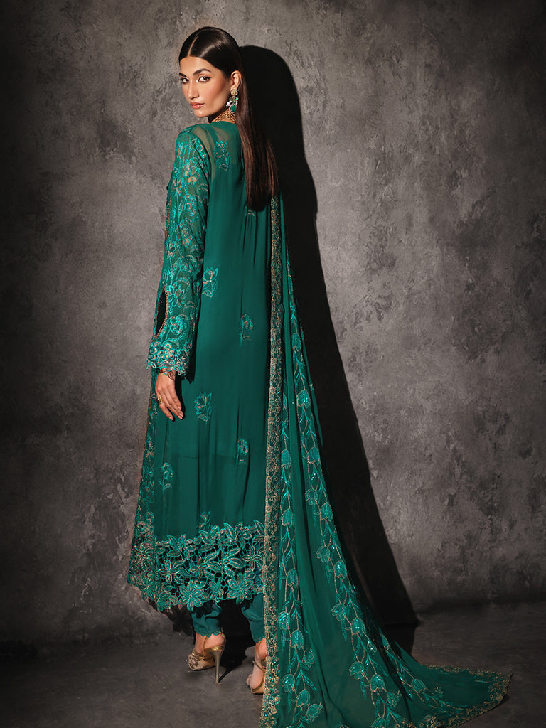 Rajbari | Sage Chiffon Edit | Opulance