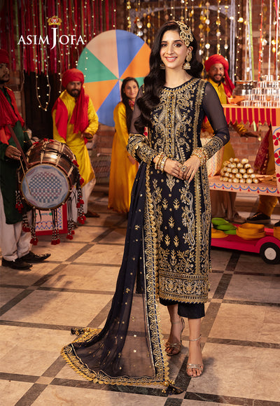 Asim Jofa | Chamak Damak Festive 24 | AJCD-11 - Hoorain Designer Wear - Pakistani Ladies Branded Stitched Clothes in United Kingdom, United states, CA and Australia