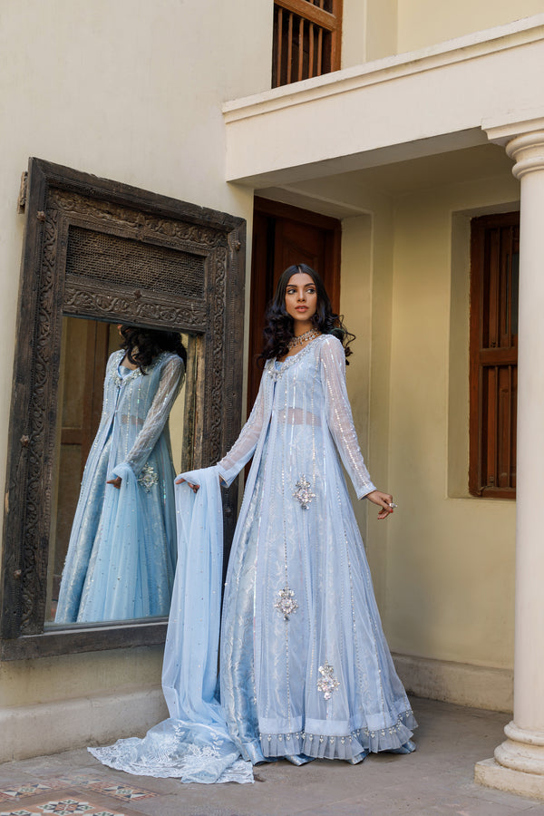 Wahajmkhan | Bahar Begum Formals | BABY BLUE BAHAR - Pakistani Clothes for women, in United Kingdom and United States