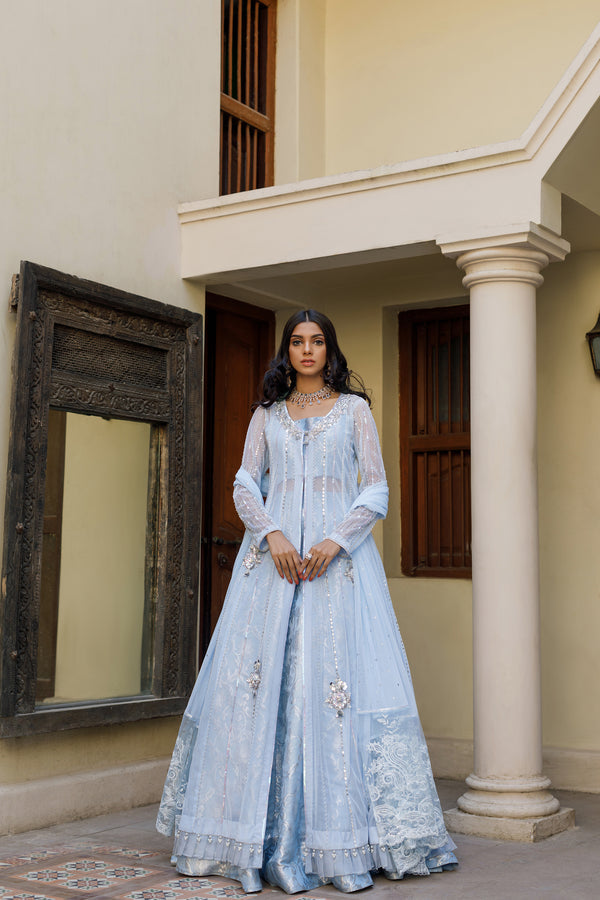 Wahajmkhan | Bahar Begum Formals | BABY BLUE BAHAR - Pakistani Clothes for women, in United Kingdom and United States