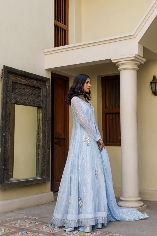 Wahajmkhan | Bahar Begum Formals | BABY BLUE BAHAR - Pakistani Clothes for women, in United Kingdom and United States