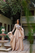 Wahajmkhan | Bahar Begum Formals | NUDE BIRD LEHNGA - Pakistani Clothes for women, in United Kingdom and United States