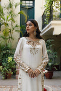 Wahajmkhan | Bahar Begum Formals | IVORY & COPPER BEGUM OUTFIT - Pakistani Clothes for women, in United Kingdom and United States