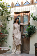 Wahajmkhan | Bahar Begum Formals | IVORY ROSE GOLD GOTTA JORA - Pakistani Clothes for women, in United Kingdom and United States