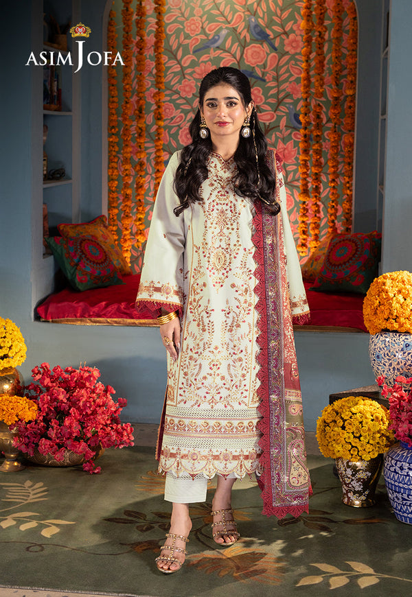 Asim Jofa | Asra Festive Essentials | AJRA-09 - Hoorain Designer Wear - Pakistani Designer Clothes for women, in United Kingdom, United states, CA and Australia