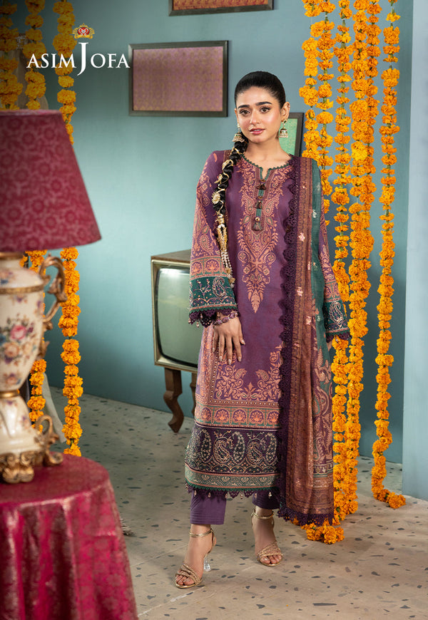 Asim Jofa | Asra Festive Essentials | AJRA-02 - Hoorain Designer Wear - Pakistani Designer Clothes for women, in United Kingdom, United states, CA and Australia
