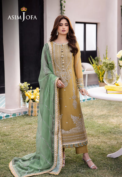 Asim Jofa | Dhanak Rang Collection | AJCF-16 - Hoorain Designer Wear - Pakistani Designer Clothes for women, in United Kingdom, United states, CA and Australia
