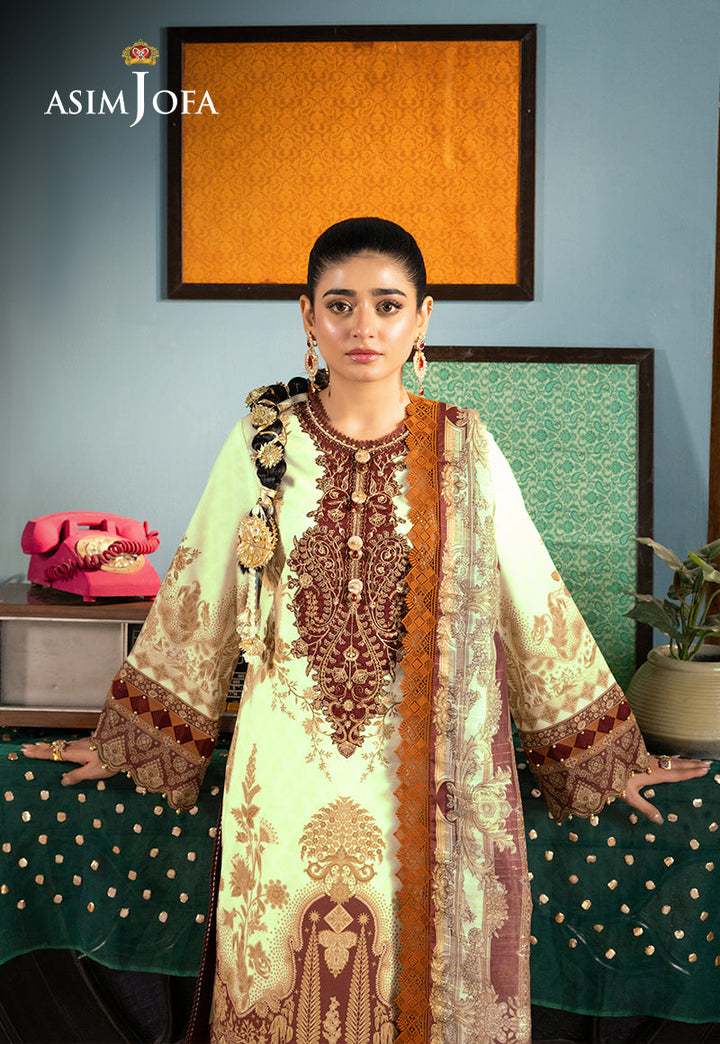 Asim Jofa | Asra Festive Essentials | AJRA-05 - Hoorain Designer Wear - Pakistani Designer Clothes for women, in United Kingdom, United states, CA and Australia