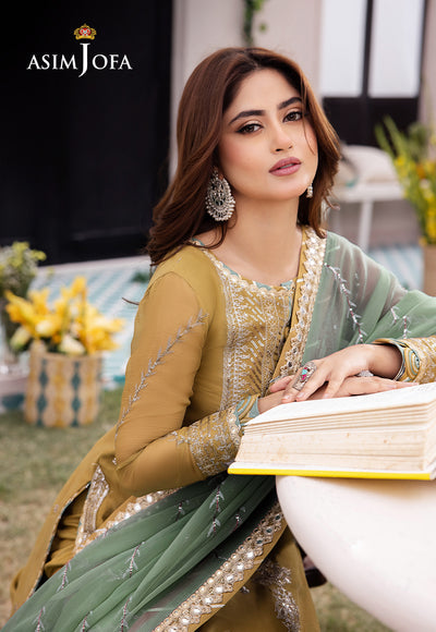Asim Jofa | Dhanak Rang Collection | AJCF-16 - Hoorain Designer Wear - Pakistani Ladies Branded Stitched Clothes in United Kingdom, United states, CA and Australia