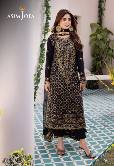 Asim Jofa | Dhanak Rang Collection | AJCF-04 - Hoorain Designer Wear - Pakistani Designer Clothes for women, in United Kingdom, United states, CA and Australia