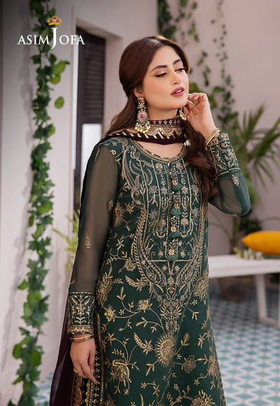 Asim Jofa | Dhanak Rang Collection | AJCF-10 - Hoorain Designer Wear - Pakistani Ladies Branded Stitched Clothes in United Kingdom, United states, CA and Australia