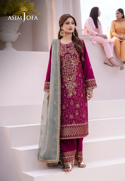 Asim Jofa | Dhanak Rang Collection | AJCF-12 - Hoorain Designer Wear - Pakistani Designer Clothes for women, in United Kingdom, United states, CA and Australia