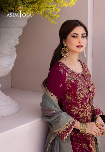 Asim Jofa | Dhanak Rang Collection | AJCF-12 - Hoorain Designer Wear - Pakistani Ladies Branded Stitched Clothes in United Kingdom, United states, CA and Australia