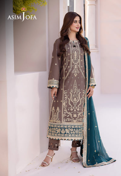 Asim Jofa | Dhanak Rang Collection | AJCF-30 - Hoorain Designer Wear - Pakistani Designer Clothes for women, in United Kingdom, United states, CA and Australia