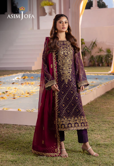 Asim Jofa | Dhanak Rang Collection | AJCF-02 - Hoorain Designer Wear - Pakistani Designer Clothes for women, in United Kingdom, United states, CA and Australia