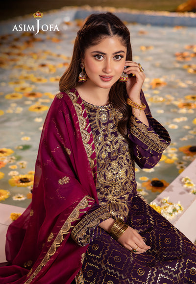 Asim Jofa | Dhanak Rang Collection | AJCF-02 - Hoorain Designer Wear - Pakistani Ladies Branded Stitched Clothes in United Kingdom, United states, CA and Australia