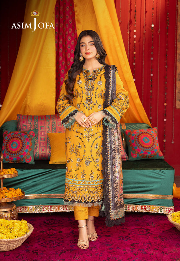 Asim Jofa | Asra Festive Essentials | AJRA-07 - Hoorain Designer Wear - Pakistani Designer Clothes for women, in United Kingdom, United states, CA and Australia