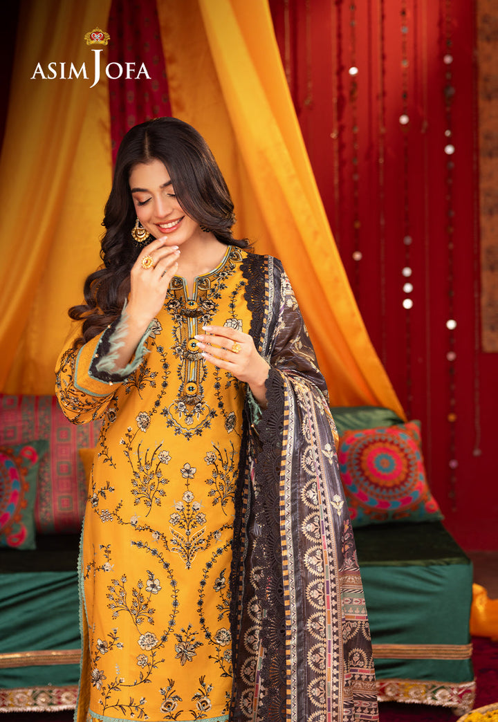 Asim Jofa | Asra Festive Essentials | AJRA-07 - Hoorain Designer Wear - Pakistani Designer Clothes for women, in United Kingdom, United states, CA and Australia