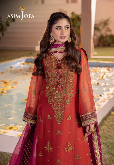 Asim Jofa | Dhanak Rang Collection | AJCF-24 - Hoorain Designer Wear - Pakistani Designer Clothes for women, in United Kingdom, United states, CA and Australia
