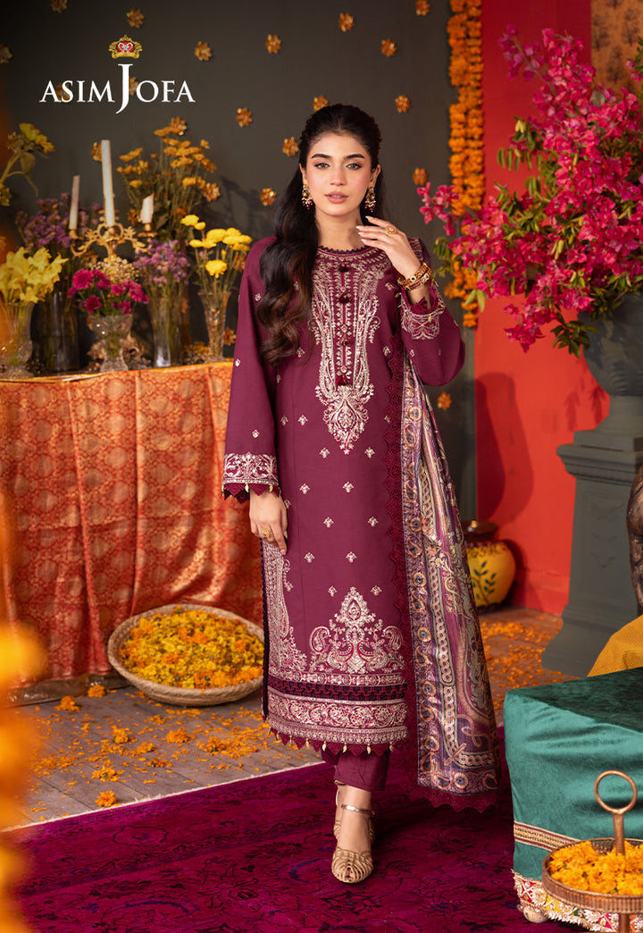 Asim Jofa | Asra Festive Essentials | AJRA-08 - Hoorain Designer Wear - Pakistani Designer Clothes for women, in United Kingdom, United states, CA and Australia