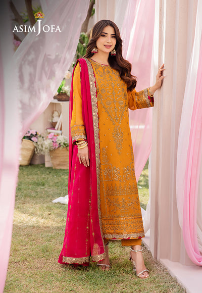 Asim Jofa | Dhanak Rang Collection | AJCF-25 - Hoorain Designer Wear - Pakistani Designer Clothes for women, in United Kingdom, United states, CA and Australia