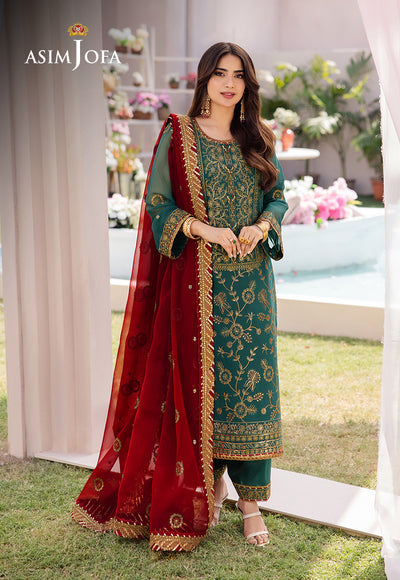 Asim Jofa | Dhanak Rang Collection | AJCF-11 - Hoorain Designer Wear - Pakistani Designer Clothes for women, in United Kingdom, United states, CA and Australia