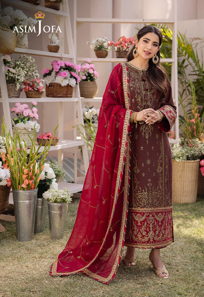 Asim Jofa | Dhanak Rang Collection | AJCF-27 - Hoorain Designer Wear - Pakistani Designer Clothes for women, in United Kingdom, United states, CA and Australia