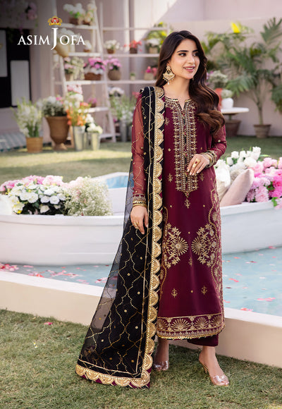 Asim Jofa | Dhanak Rang Collection | AJCF-18 - Hoorain Designer Wear - Pakistani Designer Clothes for women, in United Kingdom, United states, CA and Australia