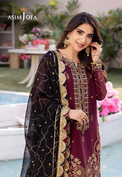 Asim Jofa | Dhanak Rang Collection | AJCF-18 - Hoorain Designer Wear - Pakistani Ladies Branded Stitched Clothes in United Kingdom, United states, CA and Australia