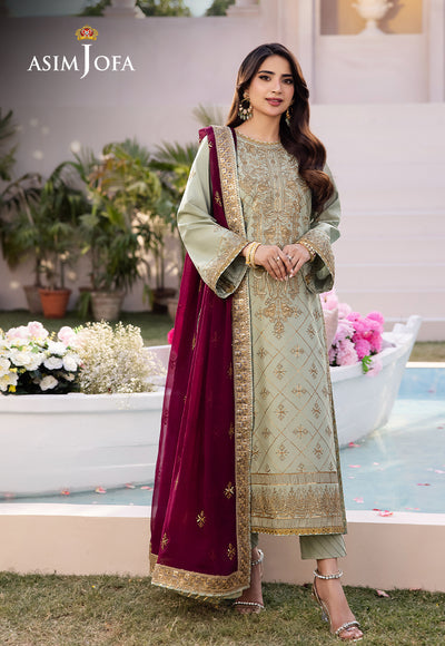 Asim Jofa | Dhanak Rang Collection | AJCF-06 - Hoorain Designer Wear - Pakistani Designer Clothes for women, in United Kingdom, United states, CA and Australia
